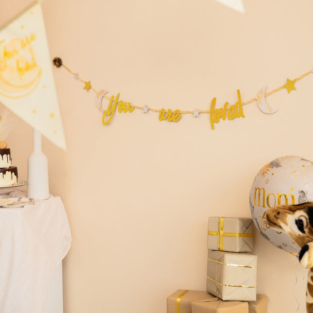 Födelsebokstavsgirlang Safari 2,5 m