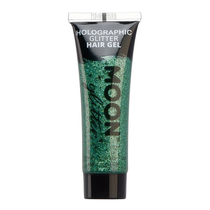 Moon Glitter Holografisk Glitter Hårgel Grön 20ml