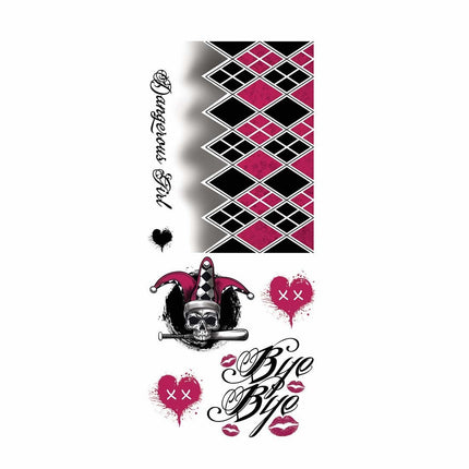 Falska tatueringar Harley Quin