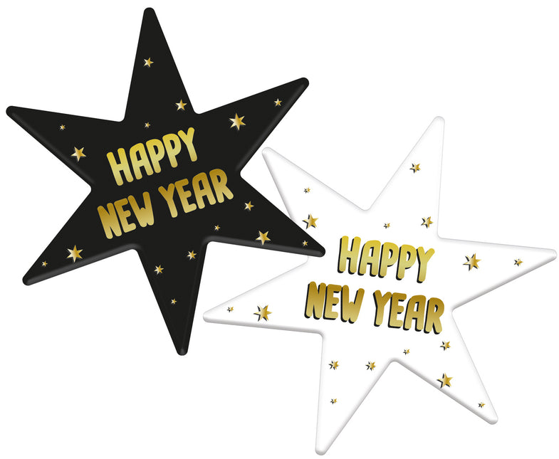 Nyårsafton Underlägg Stjärnor 14cm 6st