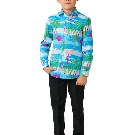 Hawaii Flamingo tröja pojke <tc>OppoSuits</tc>