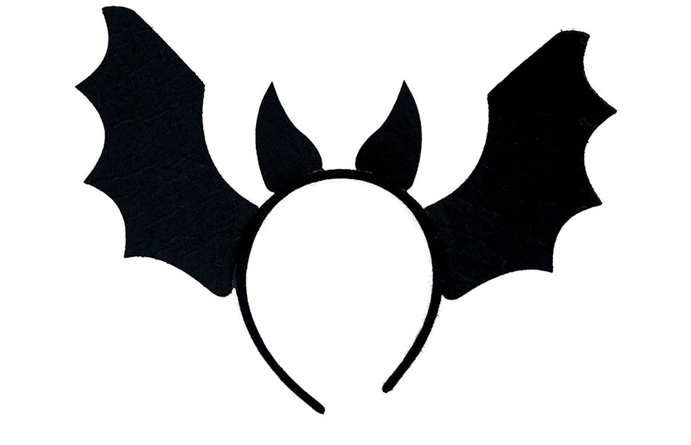 Lila Halloween hårband fladdermus