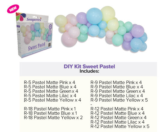 Ballonger DIY Ballongkit Sweet Pastel