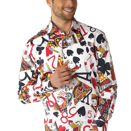 Casino Spelkort Skjorta Herr <tc>OppoSuits</tc>