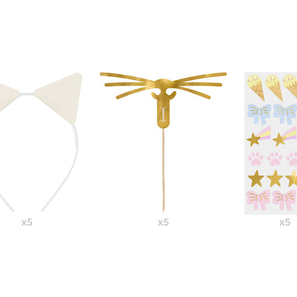 Tillbehörsset för katter 5 delar