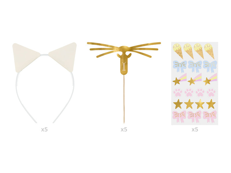 Tillbehörsset för katter 5 delar