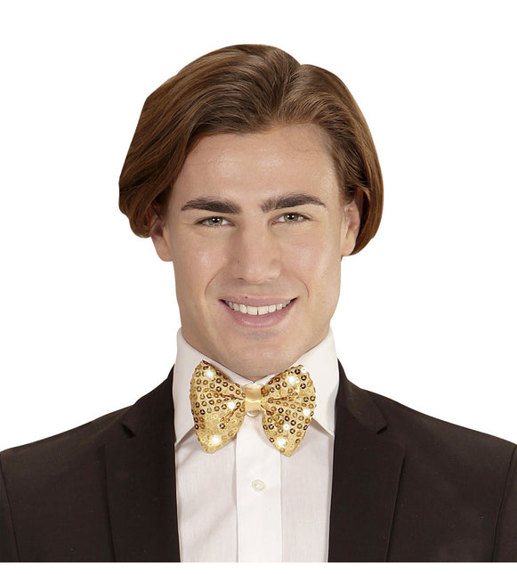 Guldbåge paljetter med ljus