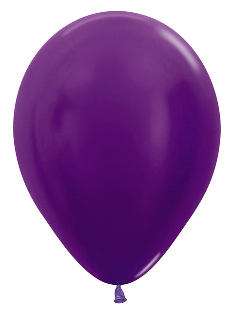 Ballonger Metallic Violett 30cm 50st