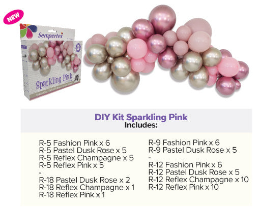 Balloons DIY Balloon Kit Sparkling Pink