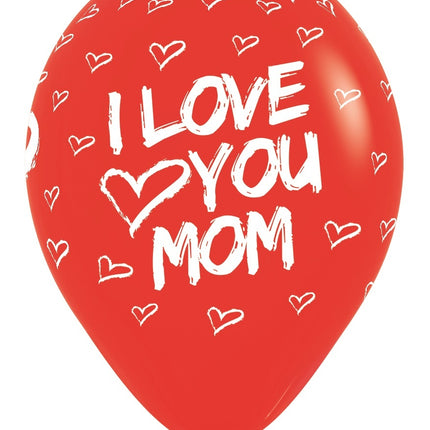 Ballonger I Love You Mom Mix 30cm 25st