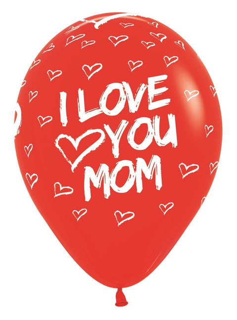 Ballonger I Love You Mom Mix 30cm 25st