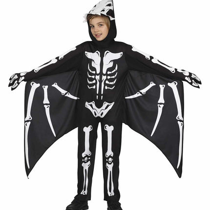 Fladdermus Halloween Kostym Barn Skelett