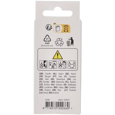 Stearinljus Pastell Figur 6 Mångfärgad