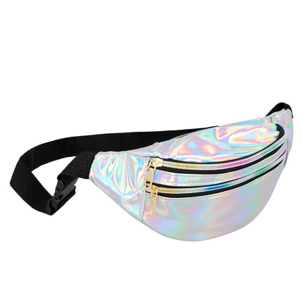 Silver Hip bag Holografisk