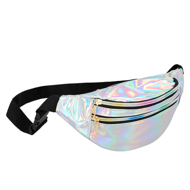 Silver Hip bag Holografisk