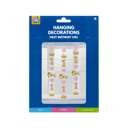1 år hängande dekoration flicka