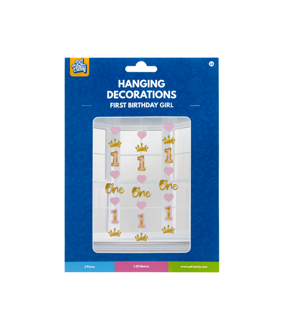 1 år hängande dekoration flicka
