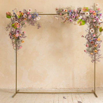 Guldbakgrundsram fyrkantig 2m