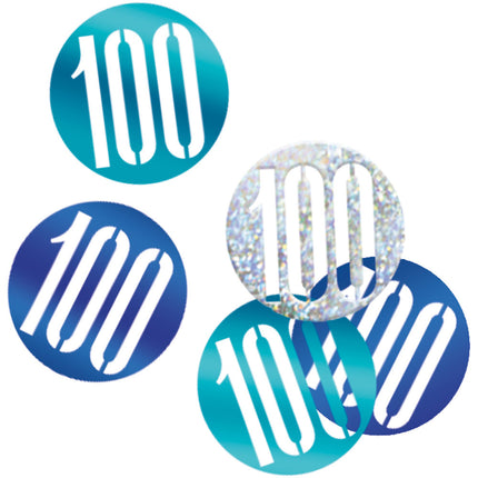Bordskonfetti 100 år Blå 14gr