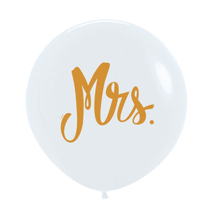 Ballonger Mrs Vit 61cm 3st