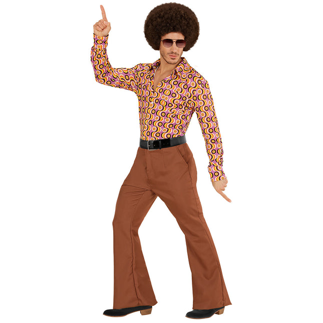 Disco 70S Byxor Brun Herr