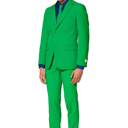 Män i grön kostym <tc>OppoSuits</tc>