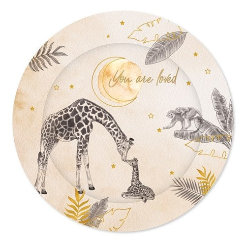 Födelsedagstallrikar Safari 18cm 8st