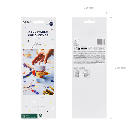 Space Cup-ärmar 23cm 6st