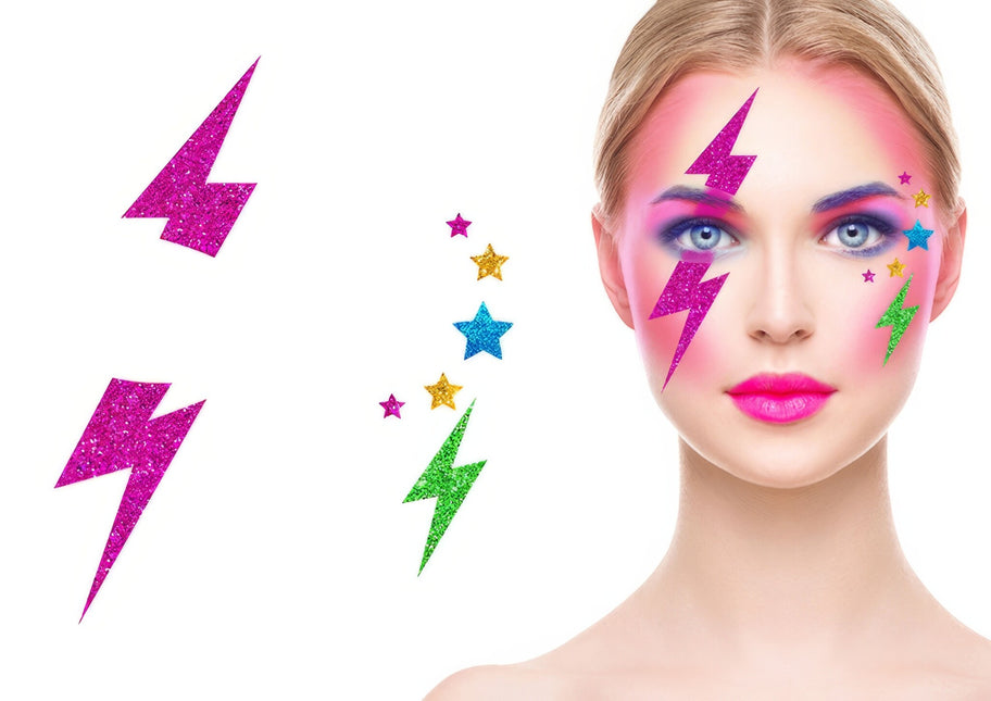 Ansiktsdekaler Blixt