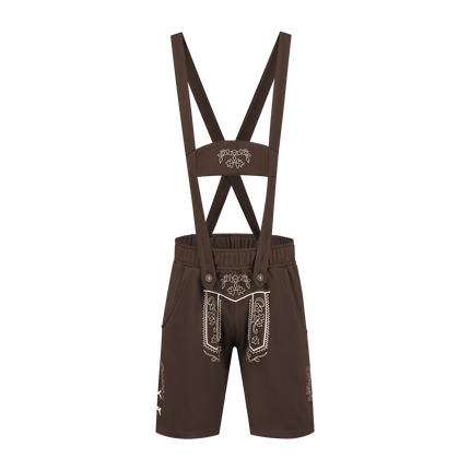 Herrbyxor i mörkbrunt läder