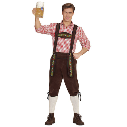 Oktoberfest Lederhosen Brun Herr