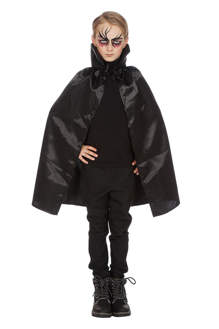 Halloween Cape Svart Barn Dracula