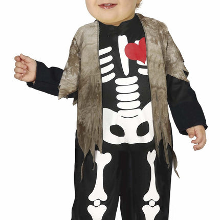 Halloweenkostym Baby Skelett