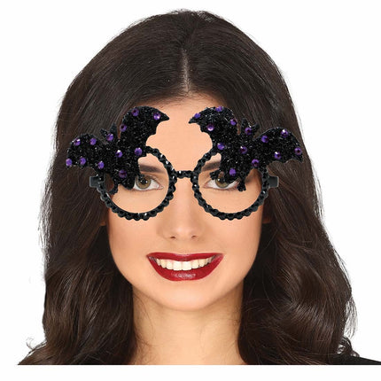 Halloween Glasögon Fladdermus Glitter
