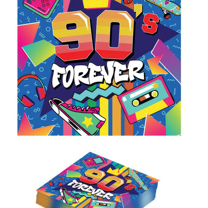 90-tals Servetter 33cm 12st