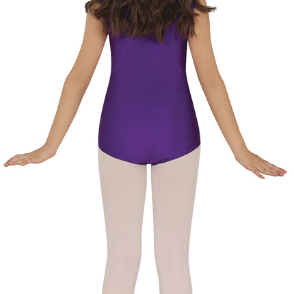 Lila leotard för flickor Ärmlös