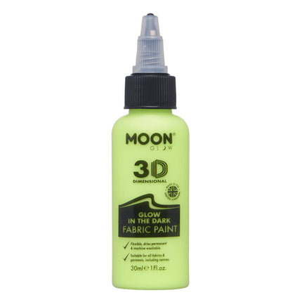 Moon Glow Glow Glow in the Dark Tygfärg Gul 30ml