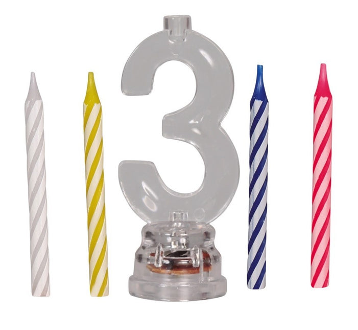 Ljusstake 3 år Led 13cm