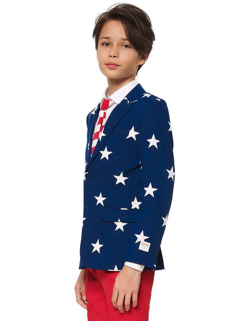 USA Stars Stripes Kostym Pojke Tonåring <tc>OppoSuits</tc>