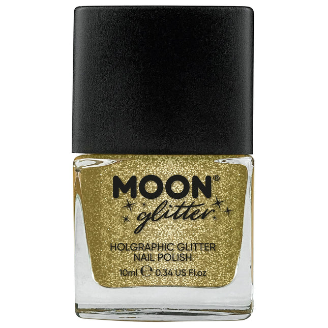 Moon Glitter Holografiskt Nagellack Guld 14ml