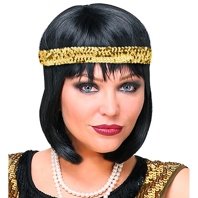 Guldpannband Pailetter