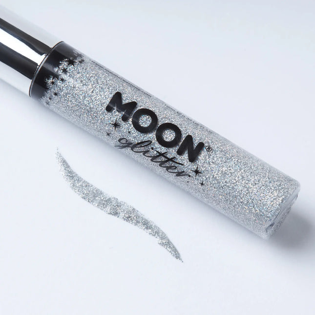 Moon Glitter Holografisk Glitter Eye Liner Silver 10ml