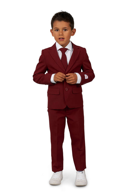 Bordeaux röd kostym pojke <tc>OppoSuits</tc>