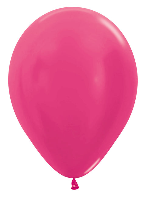 Ballonger Metallic Fuchsia 30cm 50st