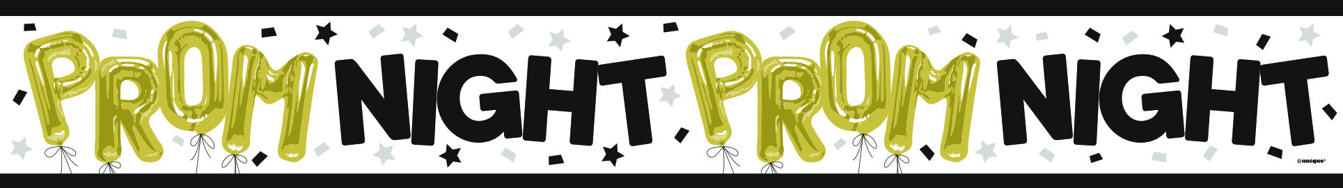 Celebrated Banner Guld Svart 2,74m