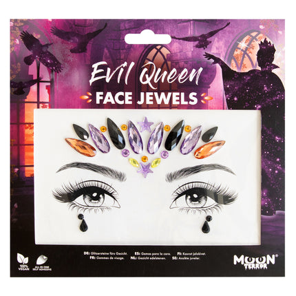 Moon Terror Halloween Ansiktsjuveler Evil Queen