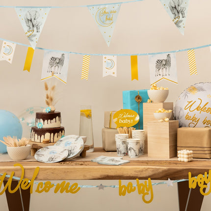 Födelsefotobooth-rekvisita Safari 7st