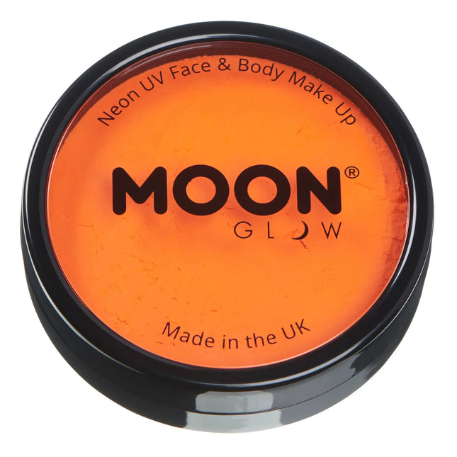 Moon Glow Neon UV Pro Ansiktsfärg Intensiv Orange 36g
