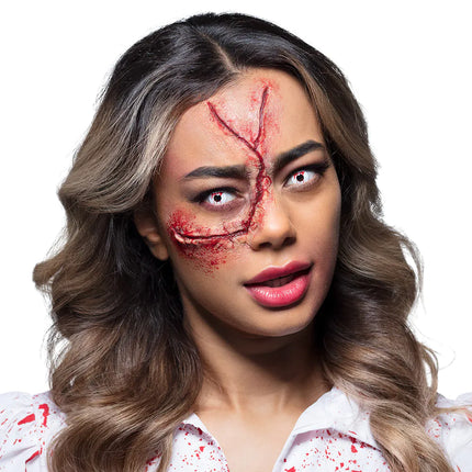 Vit färg Linser Blod