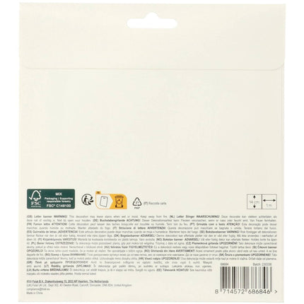 Happy Birthday Bokstavsgirlang Svart 1,5m